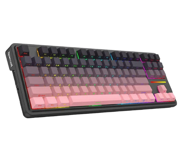 کیبورد گیمینگ مکانیکی ردراگون مدل K728SP Pro RGB با اتصال دوگانه بی‌سیم و با سیم، نورپردازی RGB، کلید ماکرو، قابلیت Anti-Ghosting تمام کلیدها، دانگل 2.4 گیگاهرتز و قابلیت جداسازی کابل